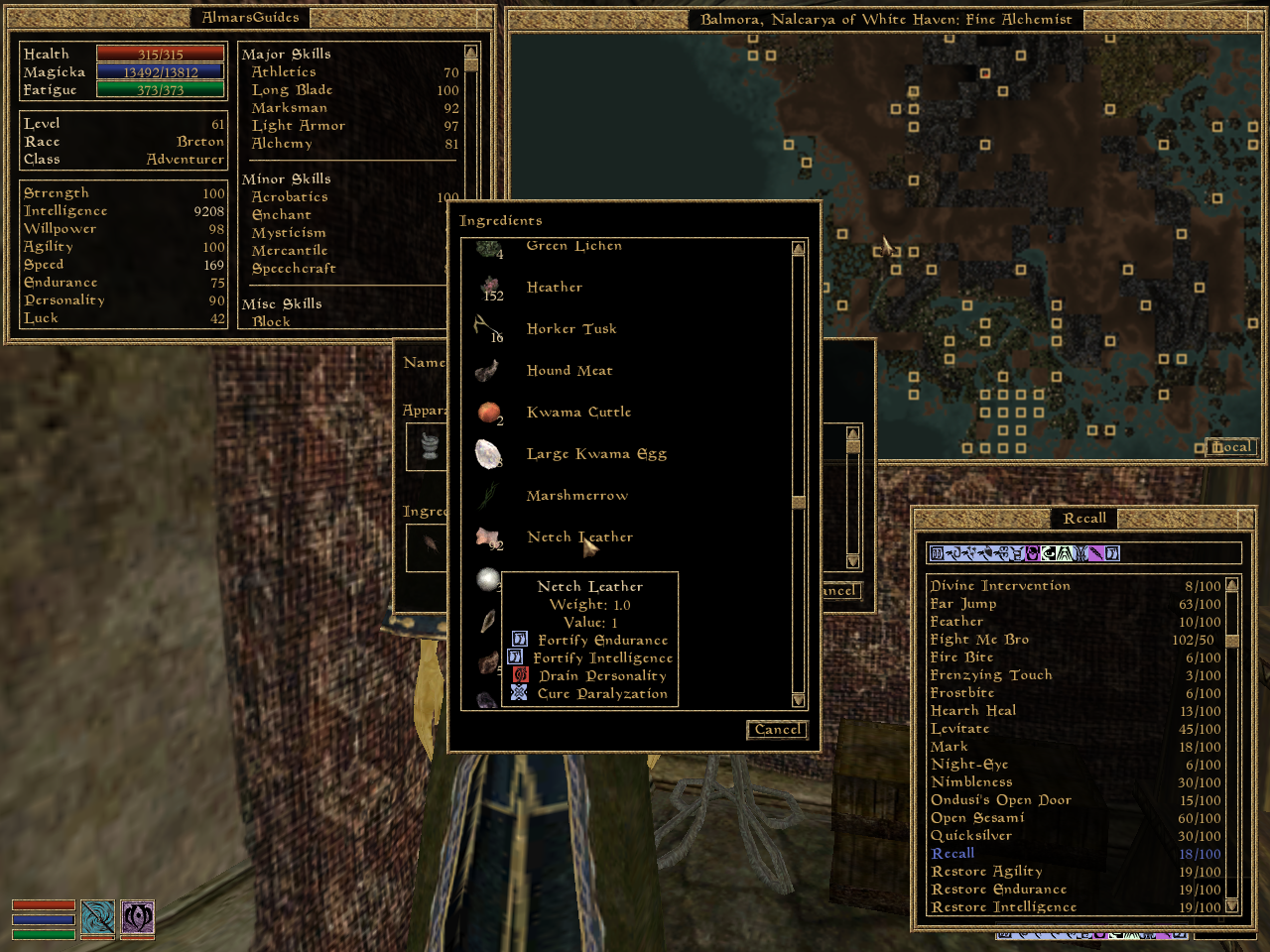 Alchemy Beginner's Guide Elder Scrolls Morrowind